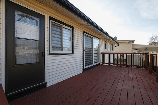 view of wooden terrace