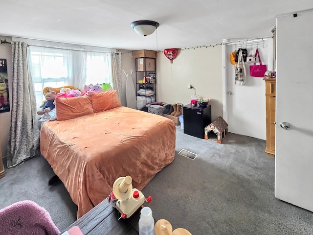 bedroom with carpet floors