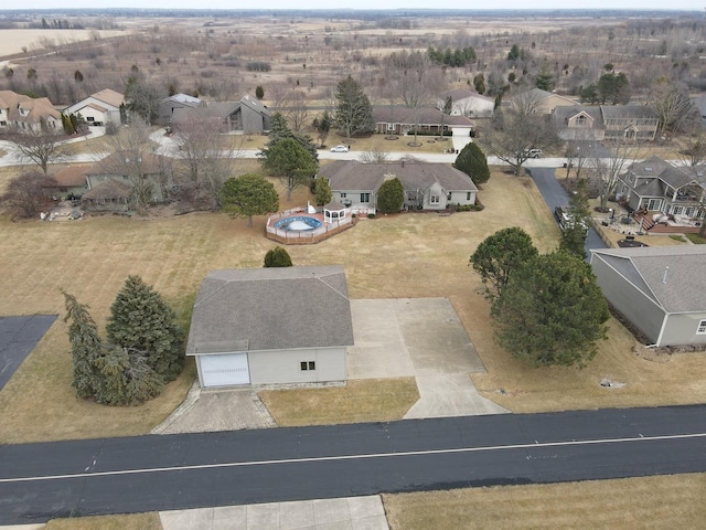 drone / aerial view featuring a residential view