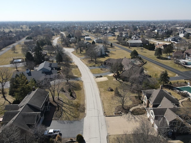 bird's eye view featuring a residential view