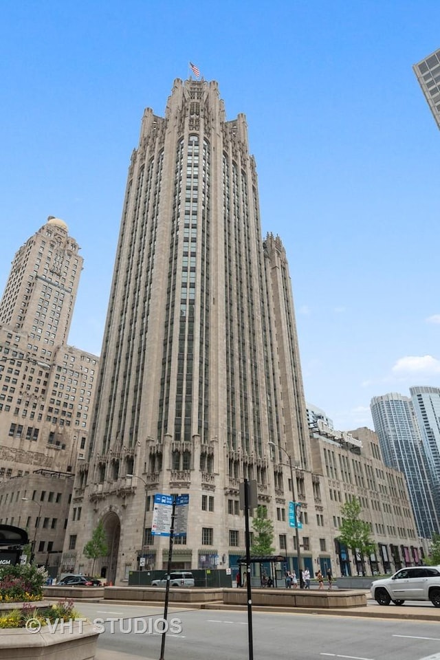 view of building exterior with a view of city