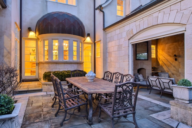 view of patio / terrace featuring outdoor dining space