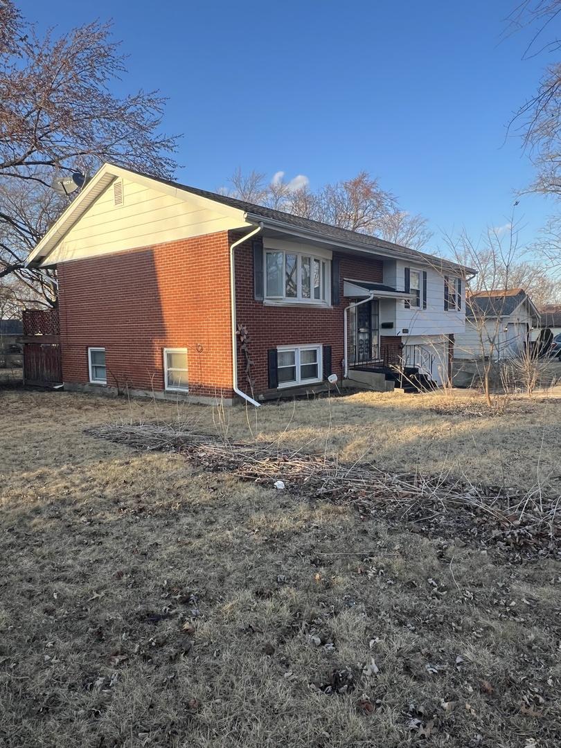 4656 176th Pl, Country Club Hills, IL 60478 - rear view of property with brick siding
