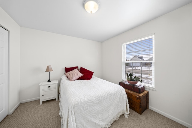 606 Effie Dr, Earlville, IL 60518 - bedroom featuring light carpet, multiple windows, and baseboards