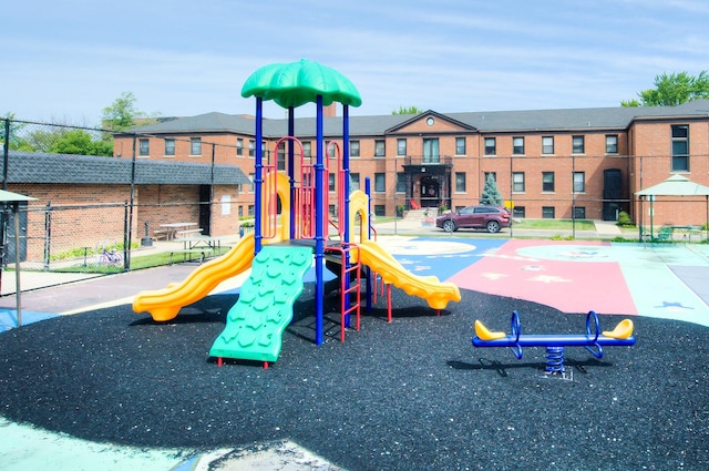 community playground featuring fence