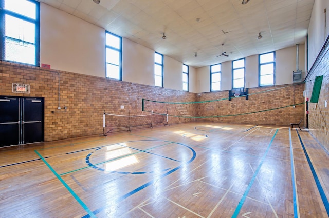 view of basketball court with community basketball court