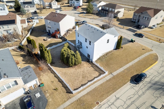 aerial view featuring a residential view