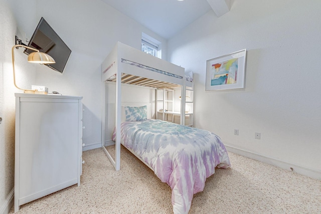 bedroom with baseboards