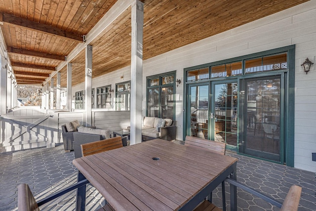 view of patio / terrace with outdoor dining area