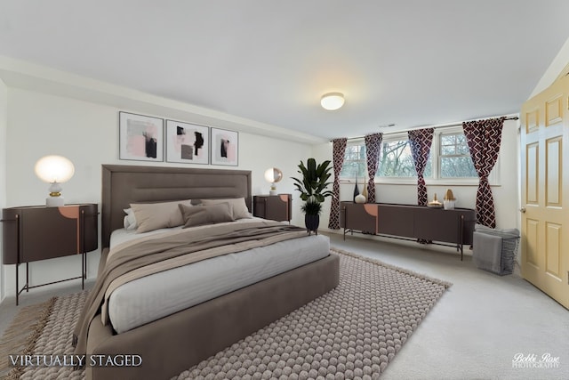bedroom with carpet flooring