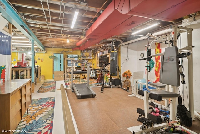 view of workout room