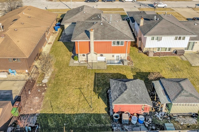 birds eye view of property featuring a residential view