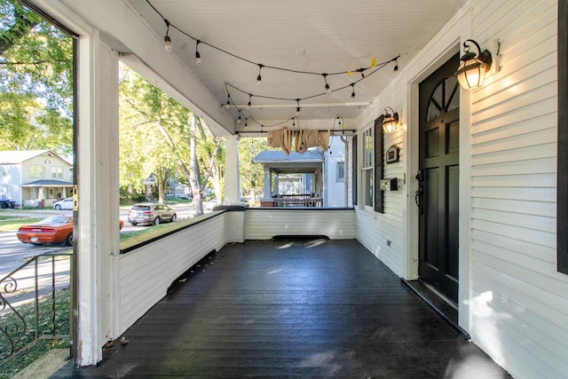 view of patio featuring covered porch