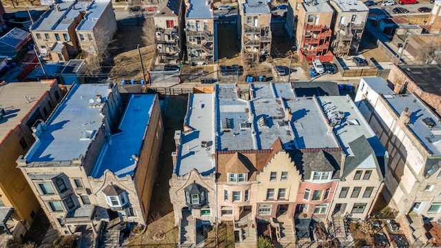 bird's eye view with a residential view