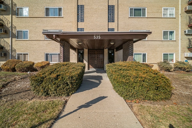 view of building exterior featuring an attached garage