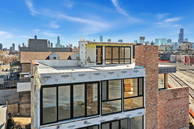 rear view of house with a view of city