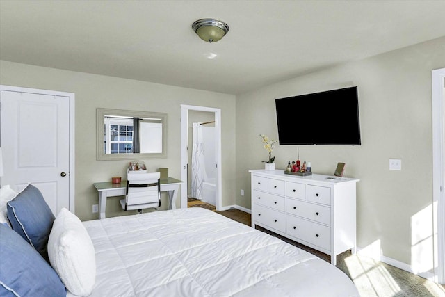 bedroom featuring baseboards