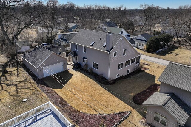 drone / aerial view featuring a residential view