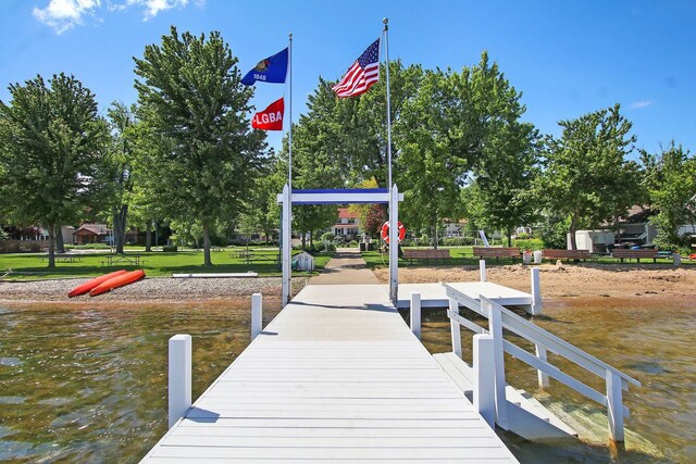 view of dock