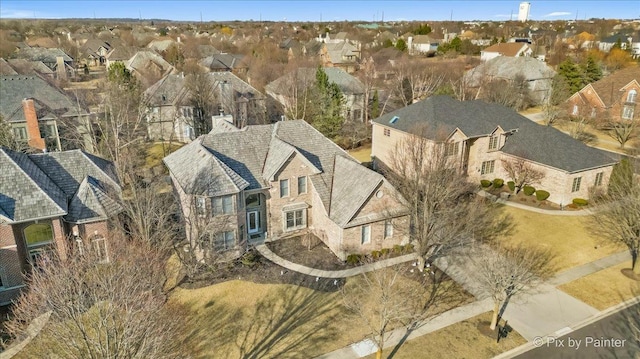 drone / aerial view featuring a residential view