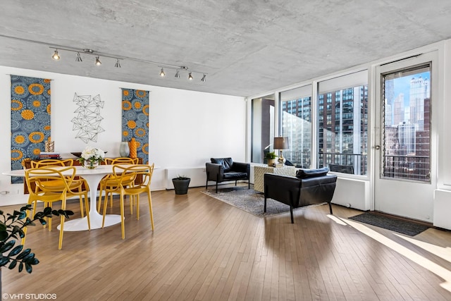 interior space featuring hardwood / wood-style floors