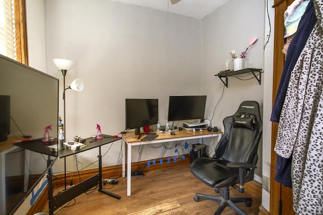 2652 W 22nd Pl, Chicago, IL 60608 - office with wood finished floors