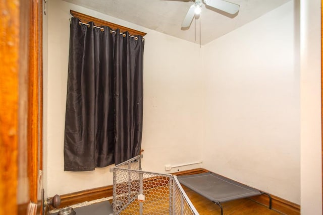 2652 W 22nd Pl, Chicago, IL 60608 - interior space featuring wood finished floors and ceiling fan