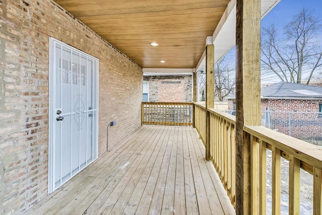 view of wooden terrace