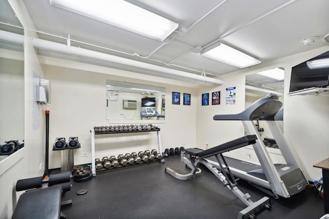 view of exercise room