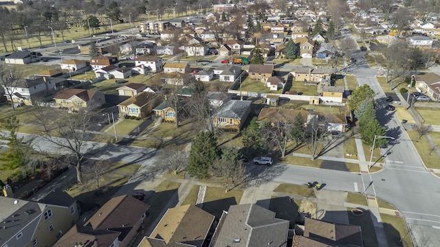 drone / aerial view featuring a residential view
