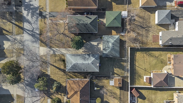 aerial view featuring a residential view