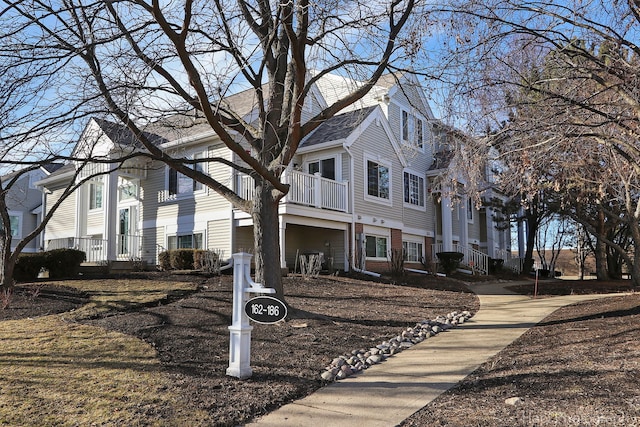 view of front of property with brick siding