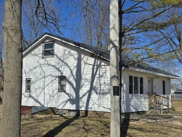 view of side of property