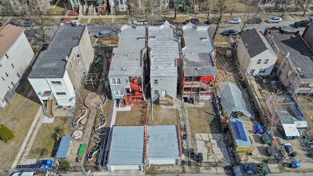 drone / aerial view featuring a residential view