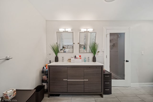 full bathroom with vanity