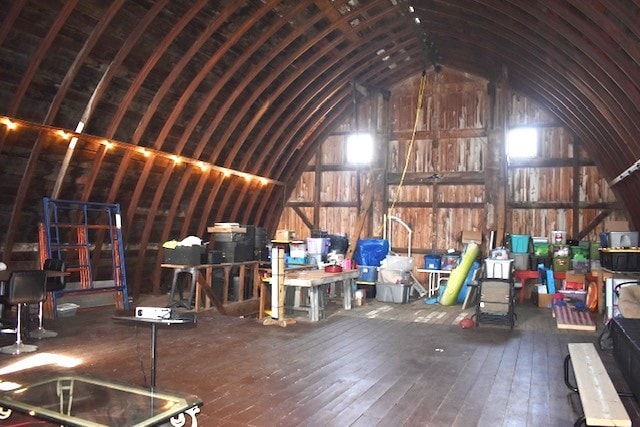 view of attic