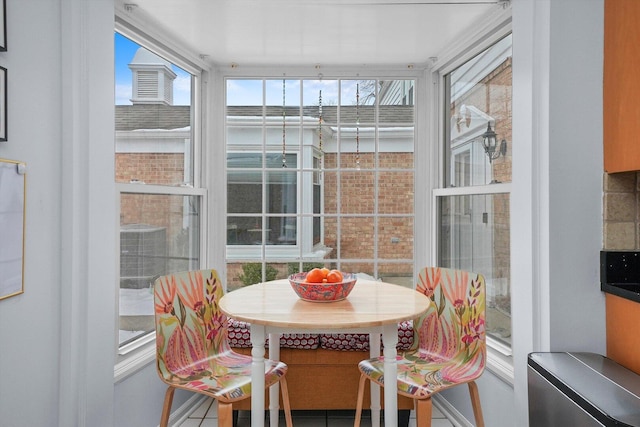 view of sunroom