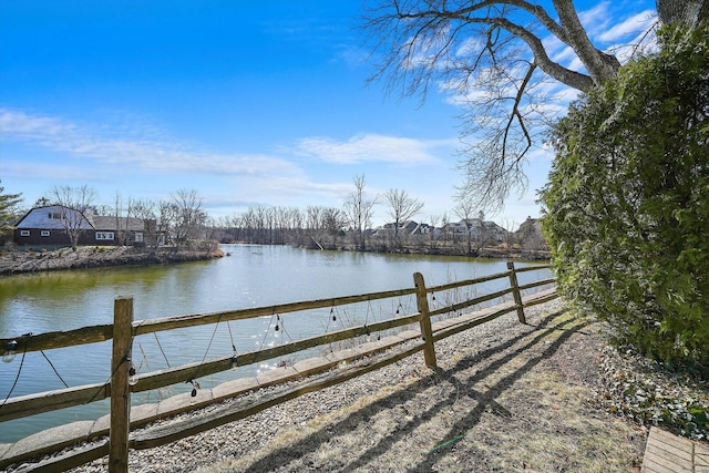 117 Rivershire Ln, Lincolnshire, IL 60069 - dock area with a water view and fence