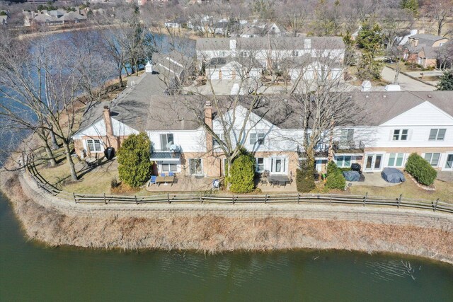 117 Rivershire Ln, Lincolnshire, IL 60069 - bird's eye view with a residential view and a water view