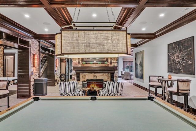 interior space with outdoor dining area