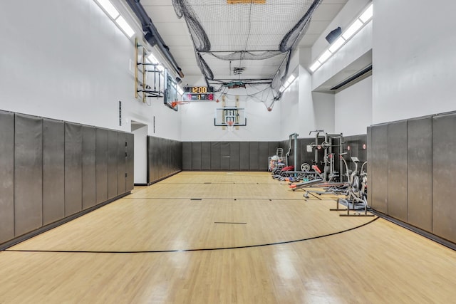 view of basketball court featuring community basketball court