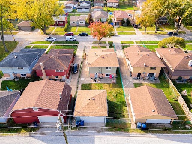 birds eye view of property featuring a residential view