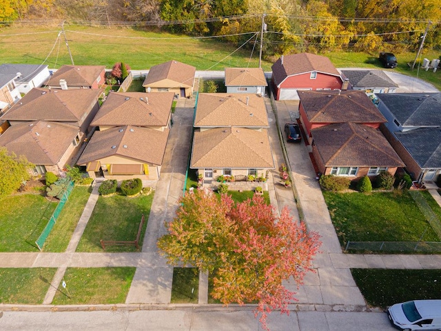 birds eye view of property featuring a residential view