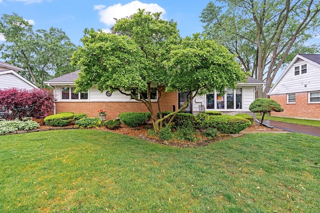 8328 Latrobe Ave, Burbank, IL 60459 - view of property hidden behind natural elements featuring brick siding and a front yard