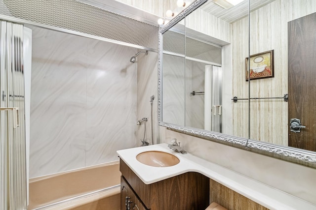 8328 Latrobe Ave, Burbank, IL 60459 - bathroom featuring shower / washtub combination and vanity