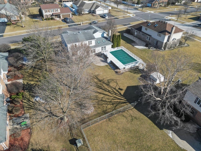 birds eye view of property featuring a residential view