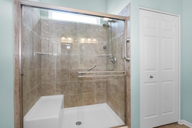 full bath with a stall shower