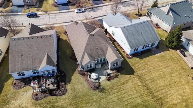 aerial view featuring a residential view