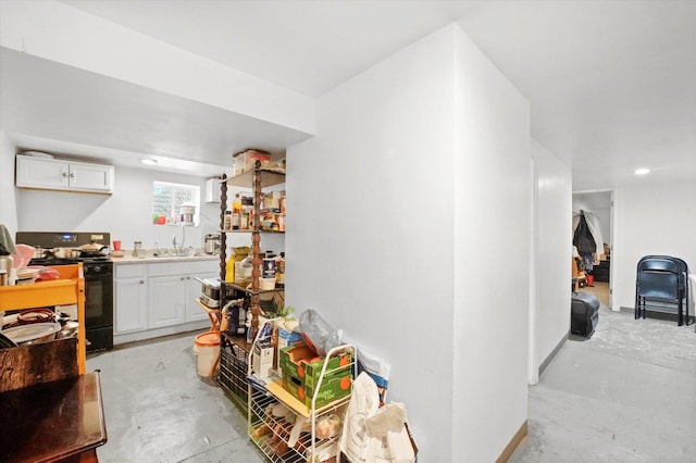 interior space featuring a sink