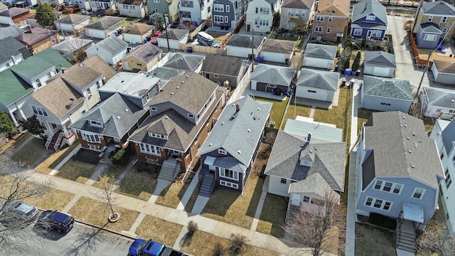 drone / aerial view featuring a residential view